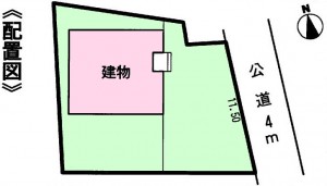 はじめ半田武豊町中挟Ⅱ全1棟配置