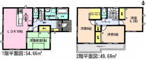 はじめ半田花園町全4棟4号棟間取り