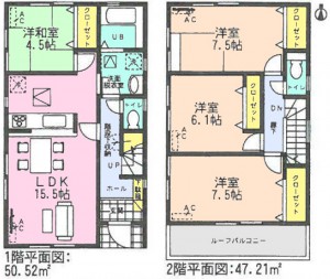 アイディ名古屋武豊町口田全４棟4号棟間取り