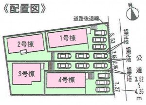 アイディ知立武豊町長峰全4棟配置