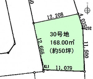 タクト武豊六貫山30号地区画図