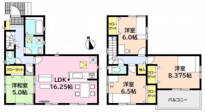 長根町1号棟間取り