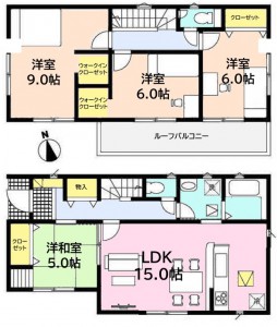 長根町2号棟間取り