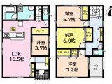 知多市八幡第16　新築分譲住宅　全２棟　１号棟
