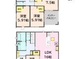 半田市港町　新築分譲住宅　全３棟　２号棟