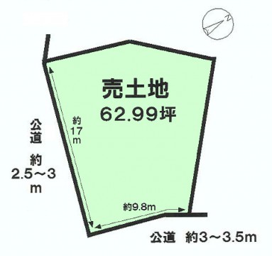 半田市栄町区画図