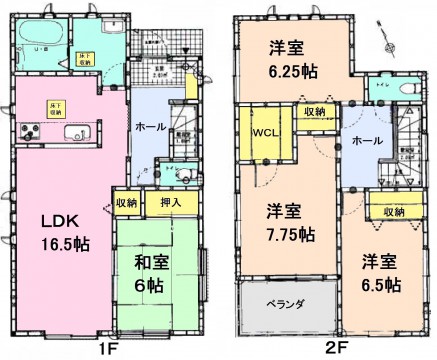 2,4号棟間取