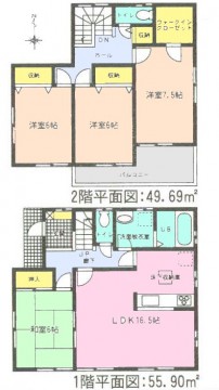半田市岩滑東町　10号棟間取