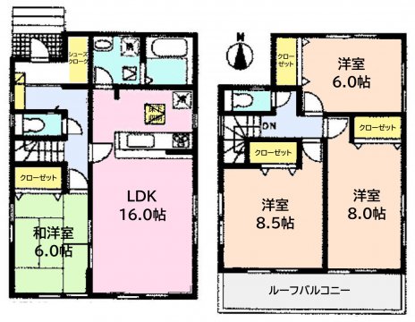 1号棟間取り